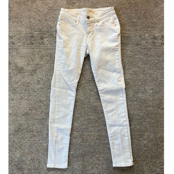 Levi's 711 Skinny Jeans White Size 0/25" Women - Picture 4 of 5